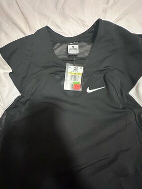 Nike Black and White Performance Jacket with Swoosh Detail